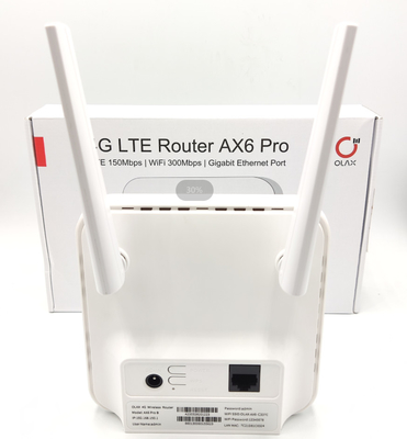 Olax AX6 Pro-4g Router weißer LTE CPE Wifi CPE im Freien Cat4 300mbps