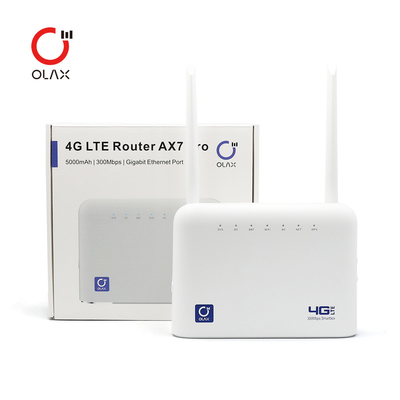 Router 3G 4G LTE OLAX AX7 PRO-Wifi drahtloses Wifi-Router-Modem Energie CPE 300mbps 5000mAh mit Sim Card Slot
