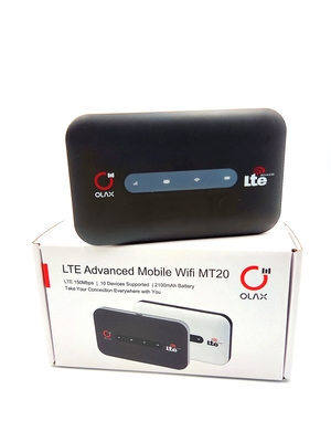 Schwarzer Mini-Router 4G Wifi mit Sim Card Slot Portable Wifi-Modem