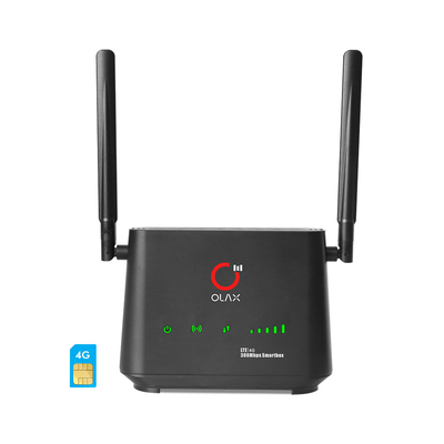 LTE CAT4 entriegeln drahtlosen Router 2000mah 300mbps 4 LAN For Security Camera 4g WiFi