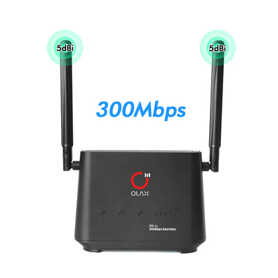 industrielle Überwachungskamera 4 LAN Ports OLAX AX5 7.4V 2000mah 4G Router-4G SIM Router Connect Pro